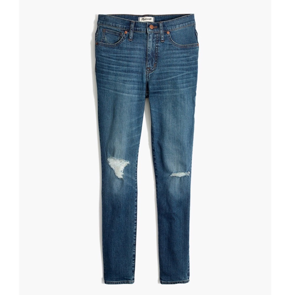 Madewell 9” high rise skinny crop jeans